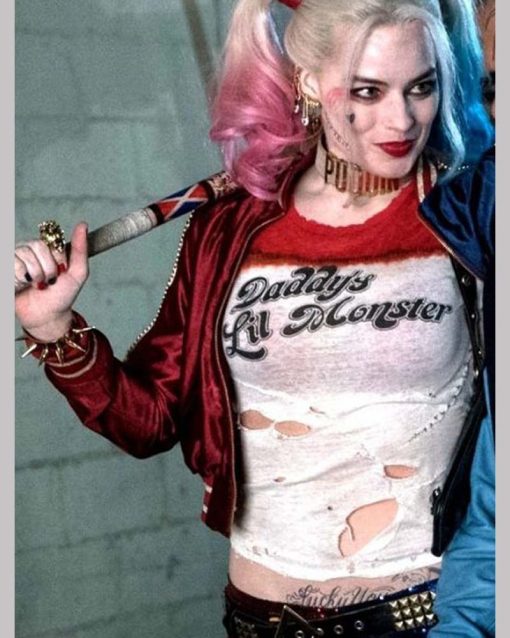Harley Quinn Suicide Squad Satin Jacket