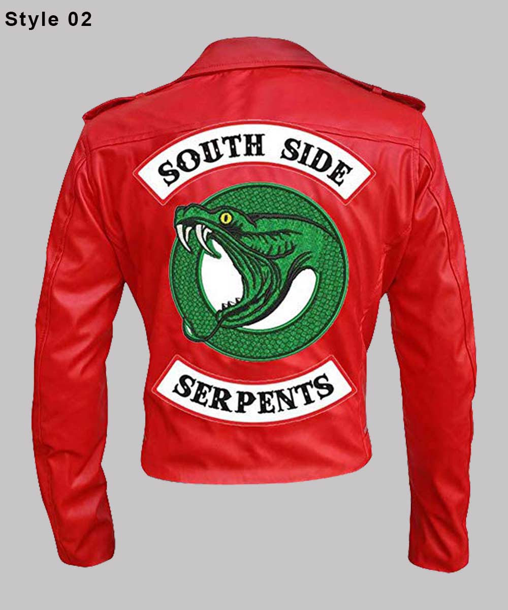 Southside Serpent Biker Style Riverdale Jughead Jones Leather Women Jacket Coat 