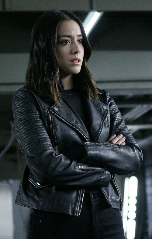 Daisy Johnson Agents of SHIELD Black Leather Jacket
