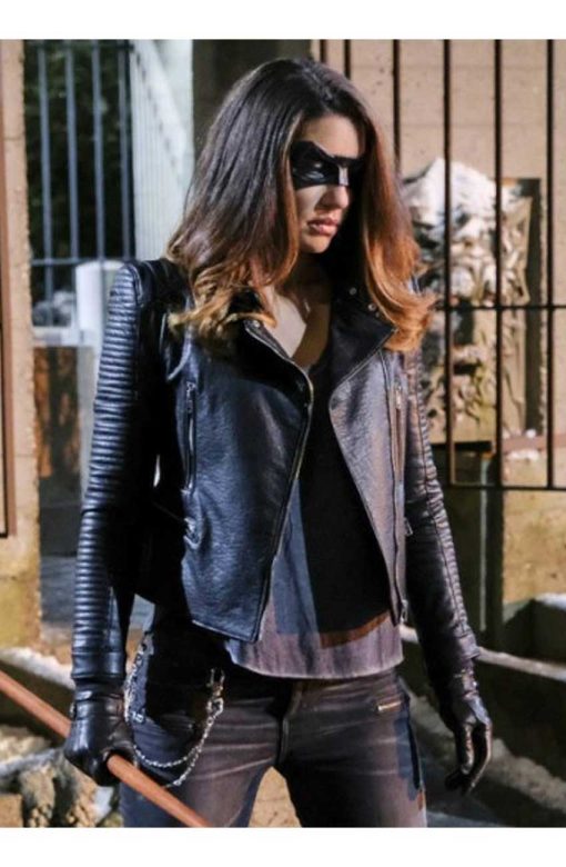 Dinah Drake Arrow Season 6 Leather Jacket