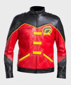 Red Robin Batman Leather Jacket