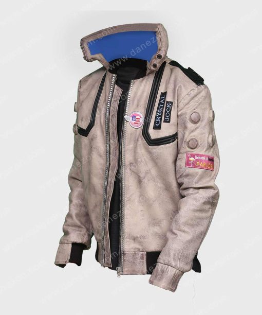 Cyberpunk 2077 Camel Leather Jacket
