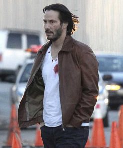 John Wick Keanu Reeves Brown Jacket