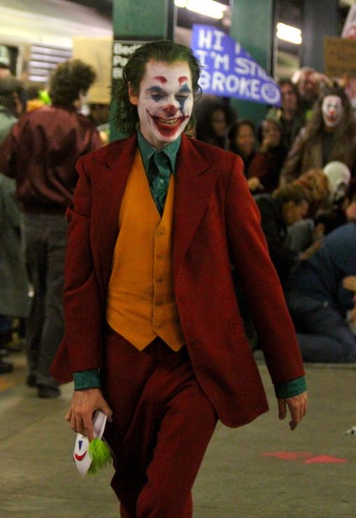 Joaquin Phoenix Joker Red Wool Suit