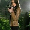 Supernatural TV Series Lauren Cohan Brown Leather Jacket