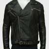 Negan Black Leather Jacket