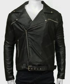 Negan Black Leather Jacket
