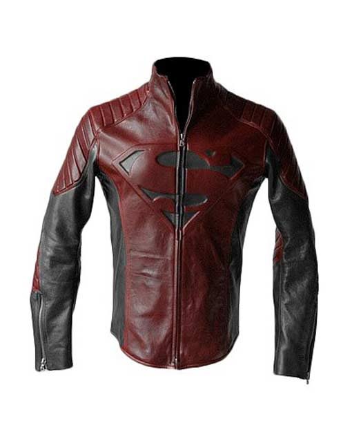 Smallville Tom Welling Black And Maroon Jacket