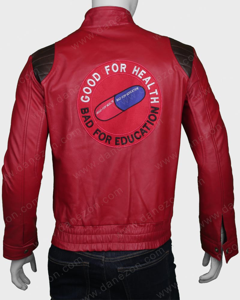AKIRA KANEDA Capsule Good for Health Bad Education Leather Jacket 