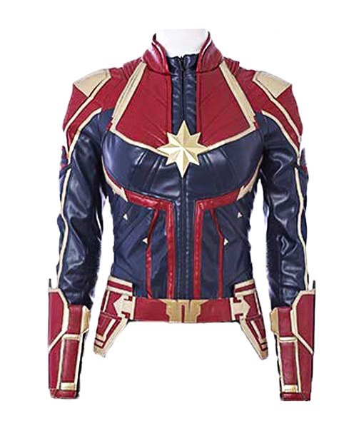 Captain Marvel Brie Larson Carol Danvers Leather Jacket