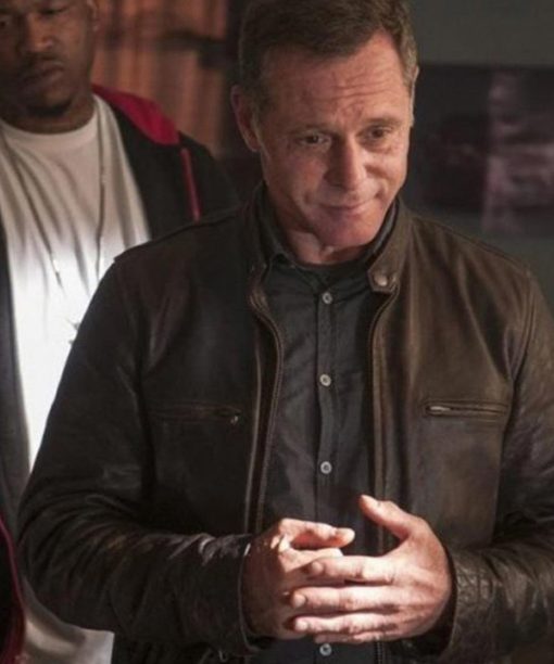 Chicago P.D. Hank Voight Brown Leather Jacket