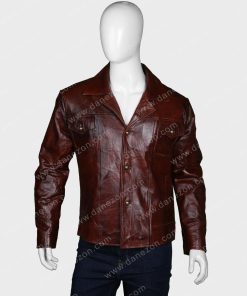 Once Upon A Time In Hollywood Leonardo DiCaprio Brown Jacket
