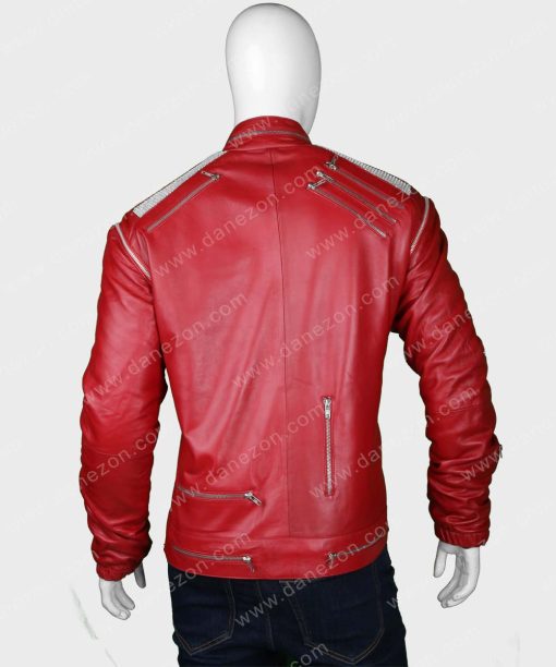 Michael Jackson Red Leather Jacket