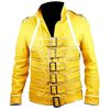 Freddie Mercury Queen Band Yellow Leather Jacket