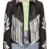 Harley Quinn Fringe Leather Jacket