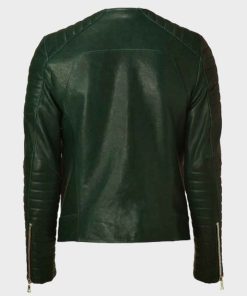 Kid Cudi Green Leather Jacket
