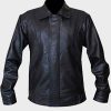 David Hasselhoff Black Leather Knight Rider Michael Knight Jacket