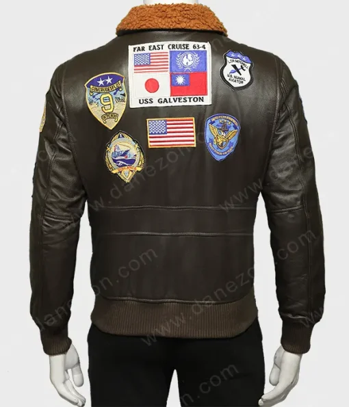 Top Gun 2022 Brown Leather Jacket