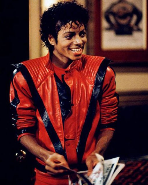 Thriller Michael Jackson Red Leather Jacket