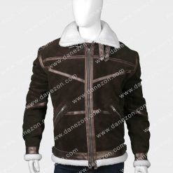 50 Cent Brown Shearling Power Jacket
