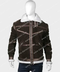 50 Cent Brown Shearling Power Jacket