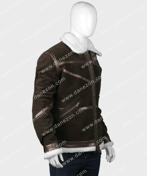 Power 50 Cent Brown Shearling Jacket