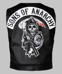 Sons of Anarchy Black Leather Vest