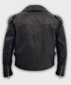 Max Rockatansky Black Leather Jacket