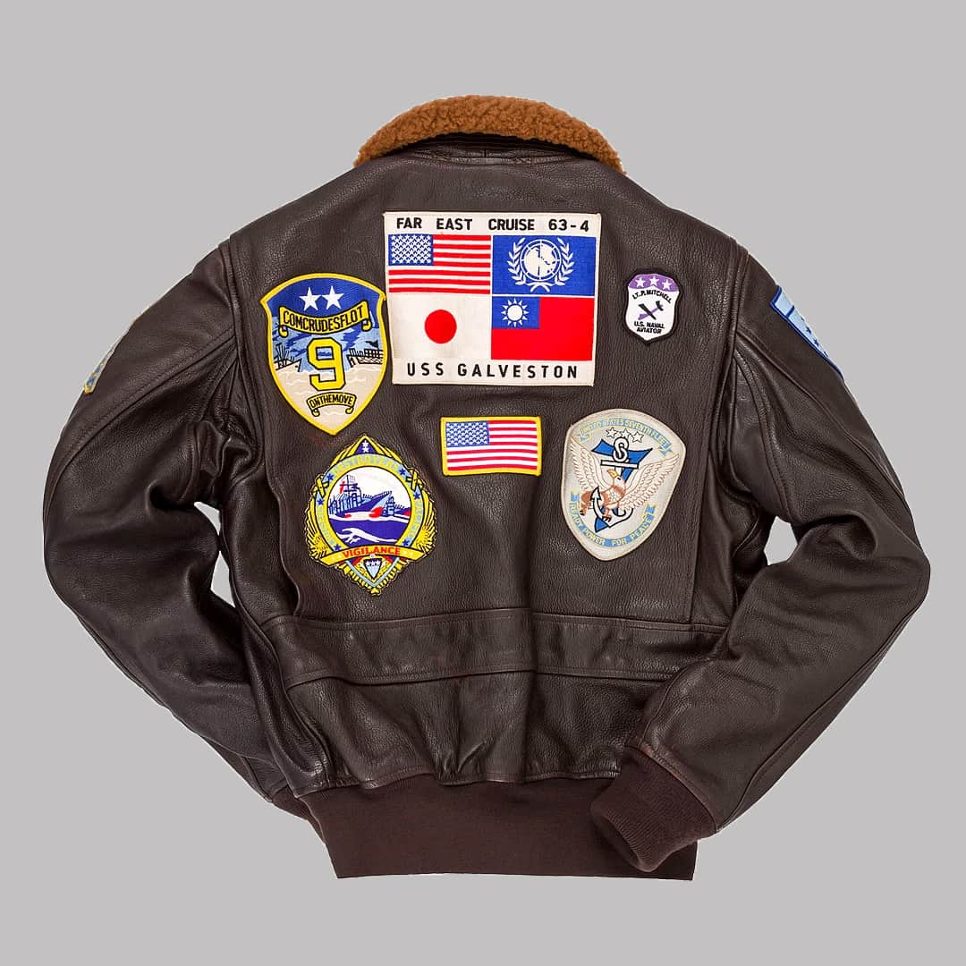 Navy Fighter Pilots Tom Cruise Top-Gun Pete Maverick Bomber Leather Jacket 