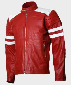 Brad Pitt Fight Club Tyler Durden Red Retro Jacket