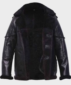 Ben Barnes Shearling Leather The Punisher S02 Billy Russo Jacket
