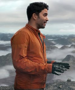 Lost In Space TV Series Ignacio Serricchio Orange Jacket