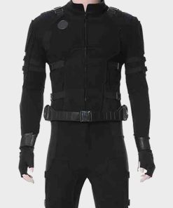Tom Holland Leather Spider Man Far From Home Black Jacket