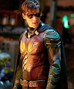 Dick Grayson Titans Leather Robin Jacket