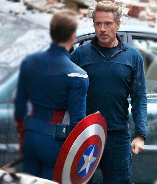 Endgame Tony Stark Blue Jacket