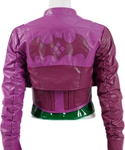 Injustice 2 Harley Quinn Purple Leather Jacket