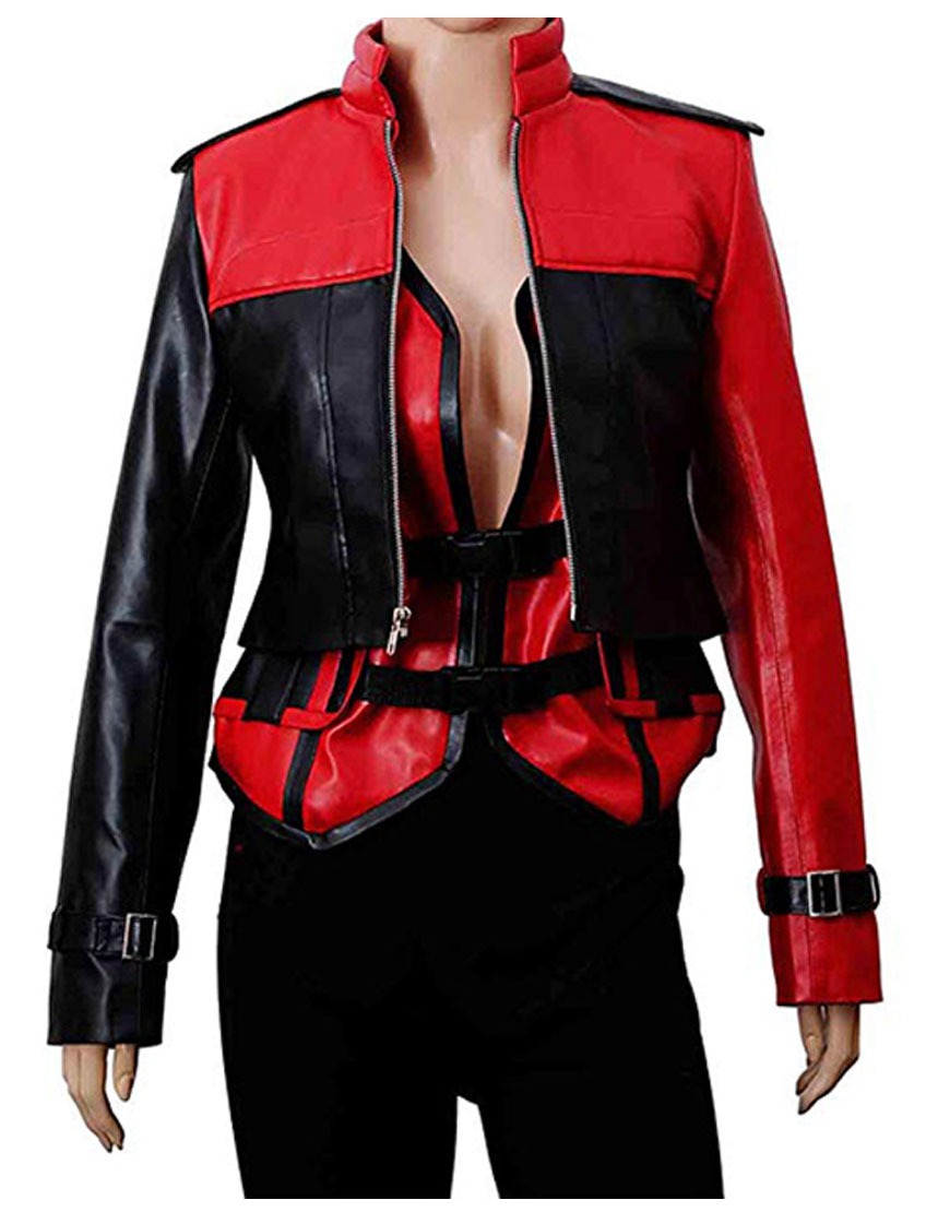 Injustice 2 Video Game Harley Quinn Leather Jacket With Vest