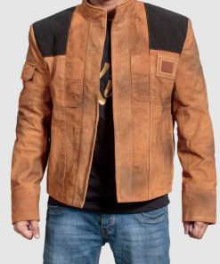 Alden Ehrenreich Suede Leather Jacket