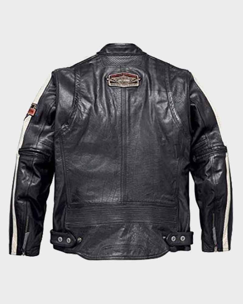 Mens Motorcycle Black Harley Davidson Command Leather Jacket