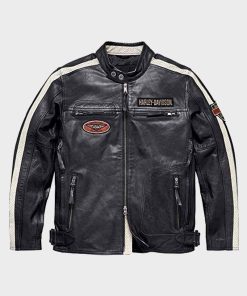 Harley Davidson Command Mens Motorcycle Leather Jacket