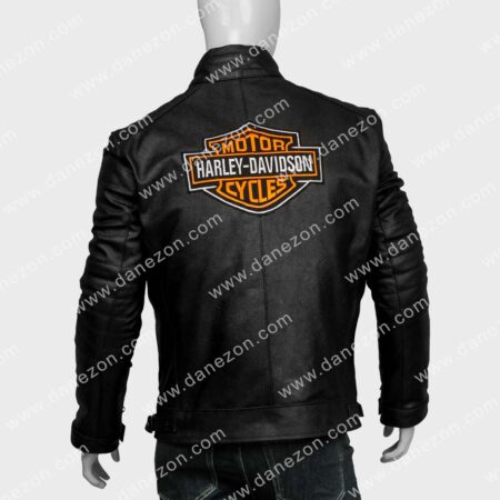 Mens Legend Harley Davidson Black Motorcycle Leather Jacket