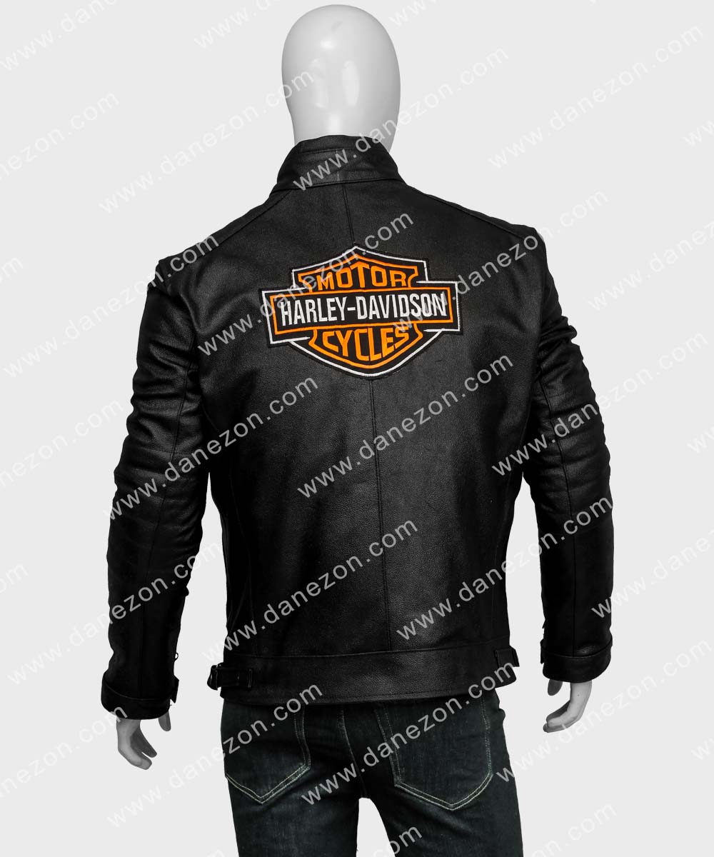 Mens Legend Harley Davidson Black Motorcycle Leather Jacket