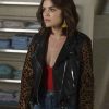 Pretty Little Liars Lucy Hale Black Aria Montgomery Leather Jacket