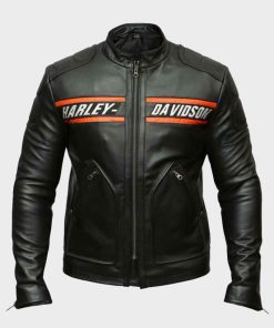 WWE Black Biker Leather Harley Davidson Bill Goldberg Jacket