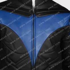 Titans Nightwing Black Leather Jacket