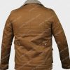 Monica Dutton Yellowstone S02 Brown Jacket with Shearling Collar
