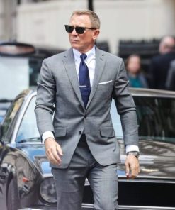 James Bond No Time To Die Glen Check Grey Suit