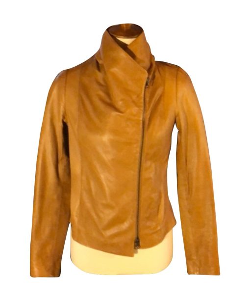 Melinda Monroe Virgin River Brown Leather Jacket