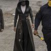 Angela Abar Watchmen Black Leather Coat