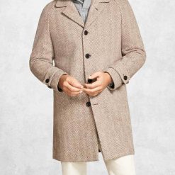Benoit Blanc Grey Wool Coat
